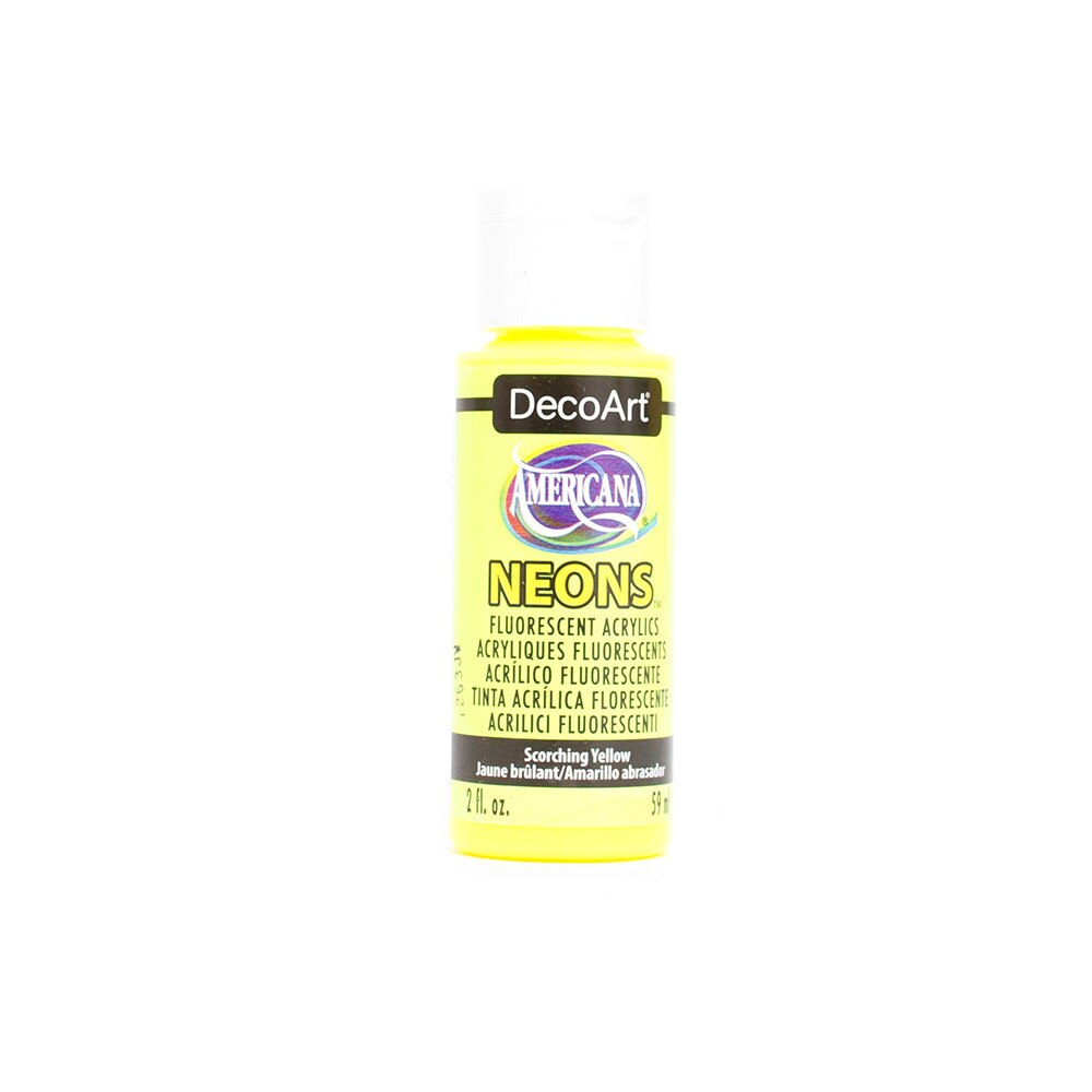 DecoArt, Acrylic, Art & School, Americana, 2 ounce, 30369, Scorching Yellow